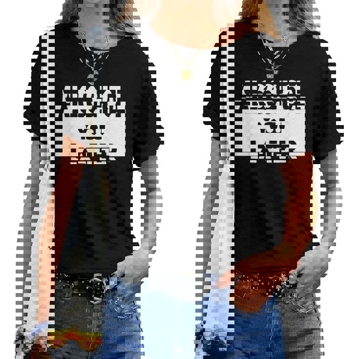 Alcohol Bar Drinking Beer Party Camiseta de mujer