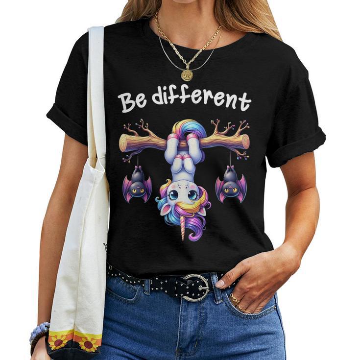 Be Different Unicorn For Children T-shirt Frauen