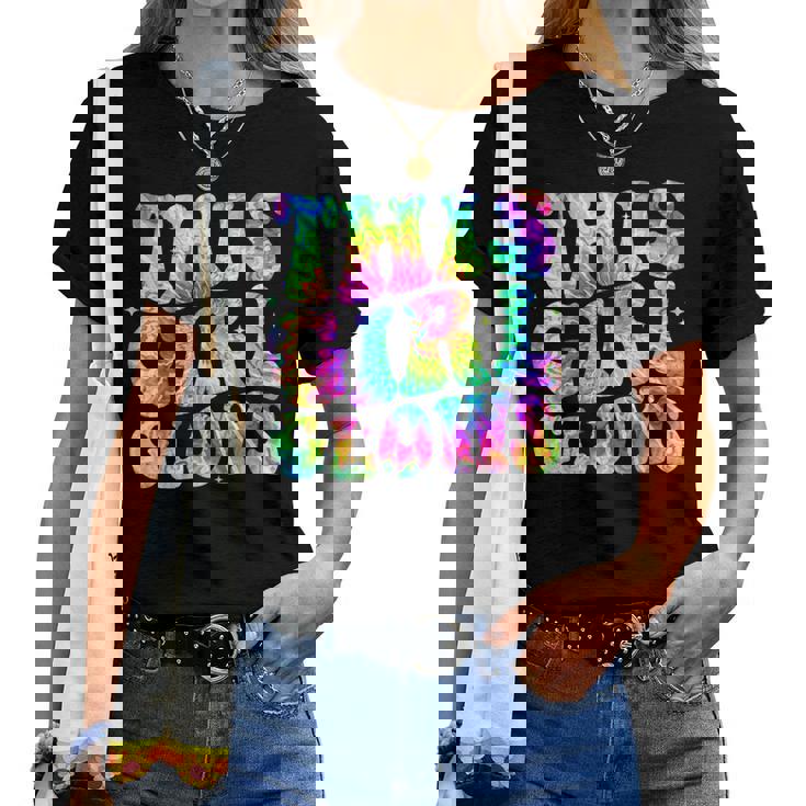 Girl Tie Dye This Girl Glows 80'S 90'S Women T-shirt
