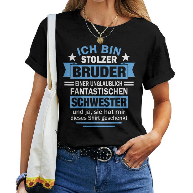 Ich Bin Stolzer Bruder Sister T-shirt Frauen