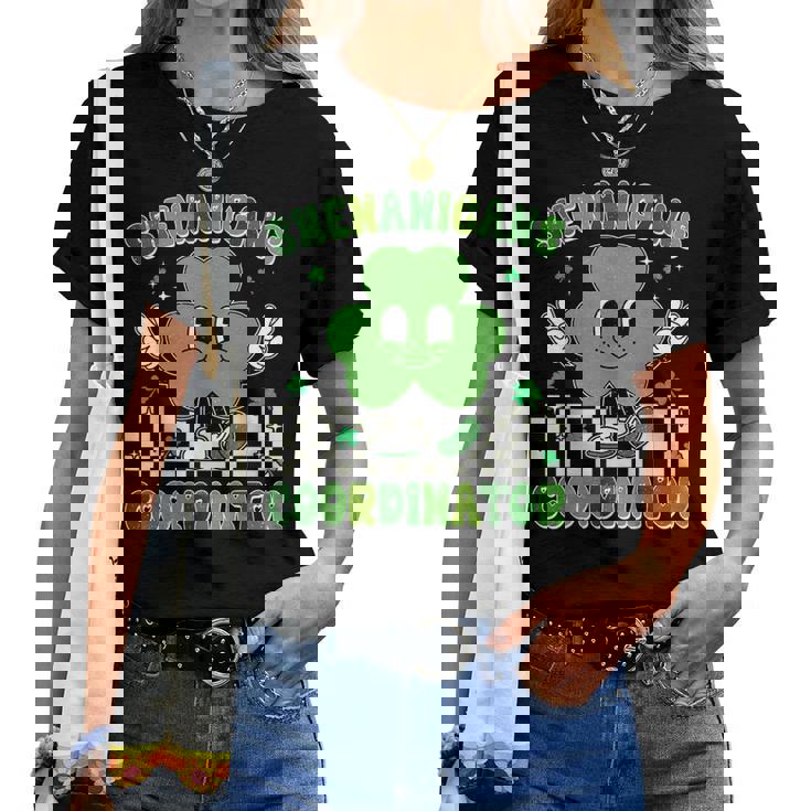 Shenanigans Squad Teacher Retro St Patrick's Day Women T-shirt