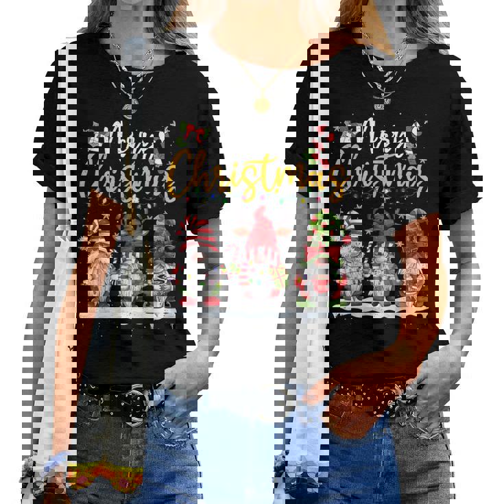 Gnomes De Noël Pour Amoureux De Noël Famille Hommes S Enfants T-shirt femme
