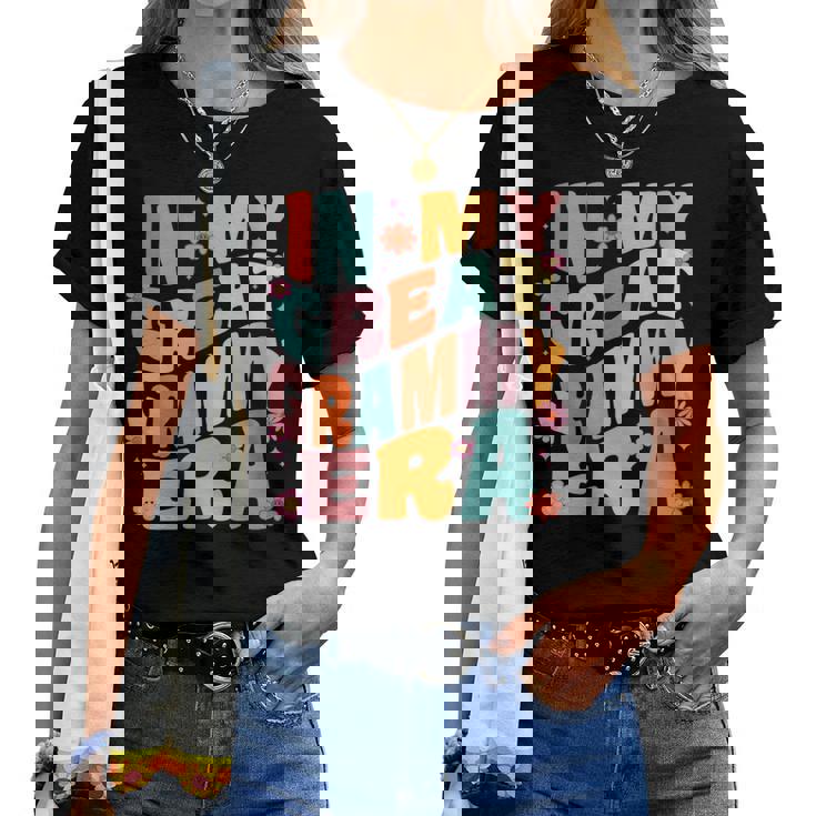 In My Grammy Era Baby Announcement Grandma Mother's Day Women T-shirt