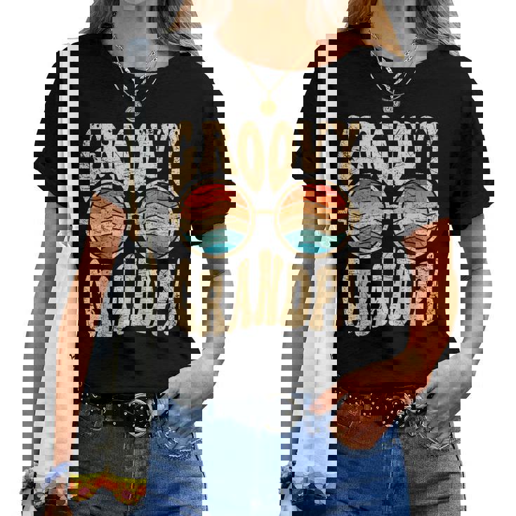 Groovy Grandpa Aesthetic Nostalgia 70'S Retro Grandpa Camiseta de mujer