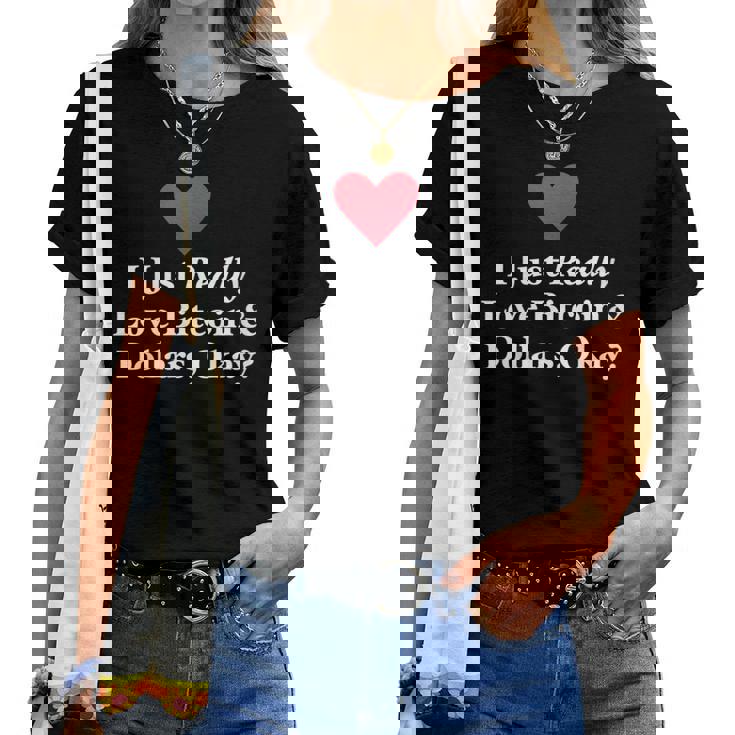 J'aimeraiment Les Bitcoins Et Les Dollars D'accord Trading Amusant T-shirt femme