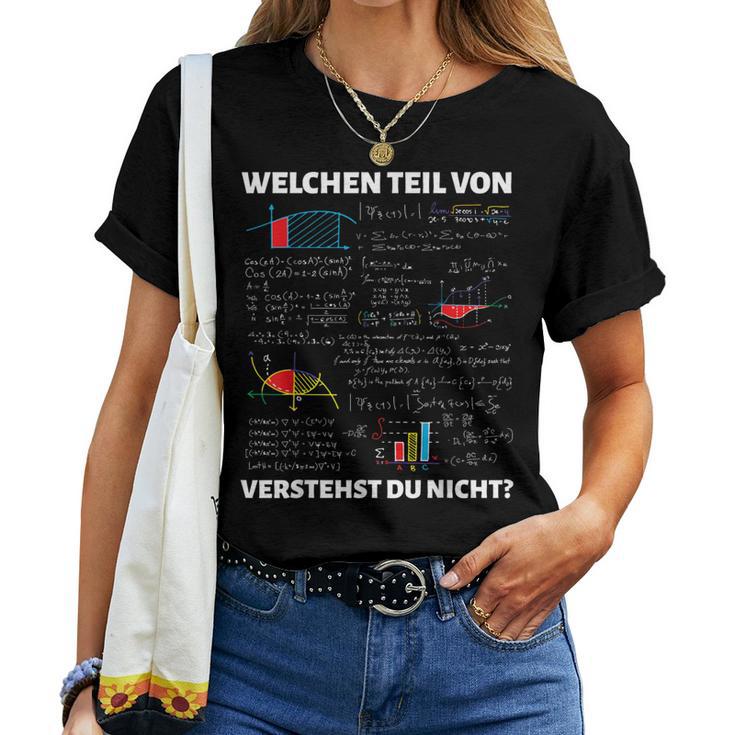 Math Teacher Algebra Maths Saying T-shirt Frauen