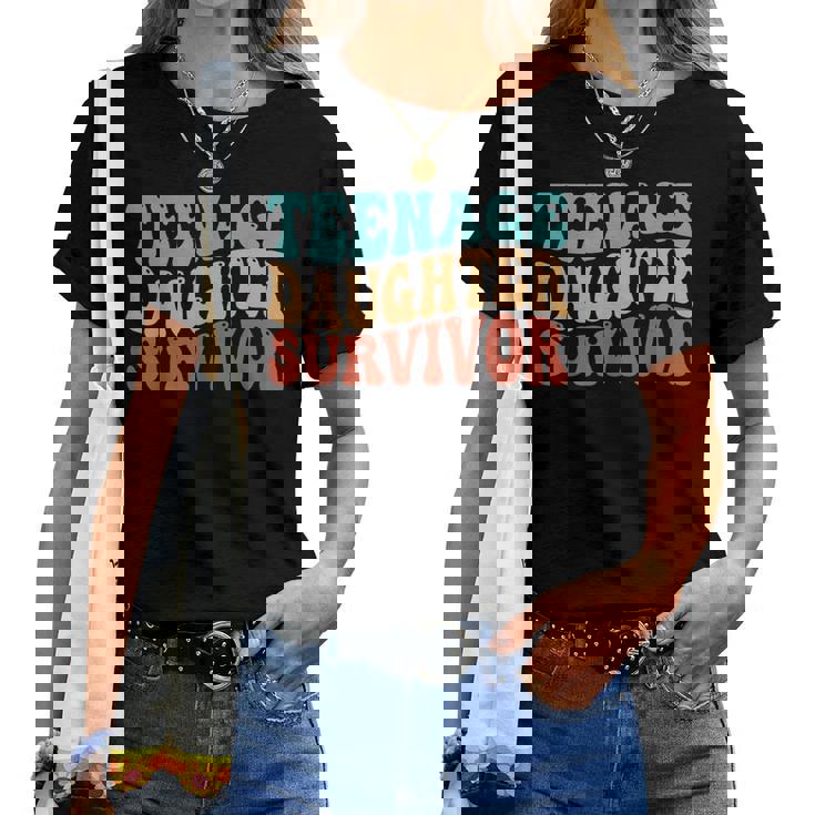 Nage Daughter Survivor Retro Groovy Women T-shirt