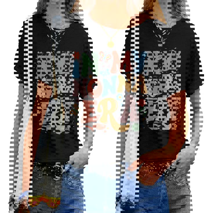 In My Nonna Era Retro Groovy Nonna Butterfly Women T-shirt