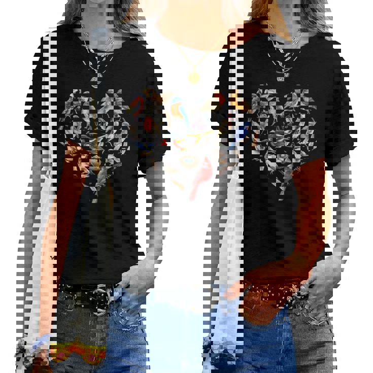 Igne De La Paix Colombe Blanc Pigeon Oiseau Fleursintage T-shirt