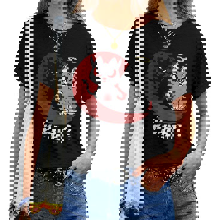Quelle Ce N'était Pas Moi Bad Cat Chats Mignons T-shirt femme
