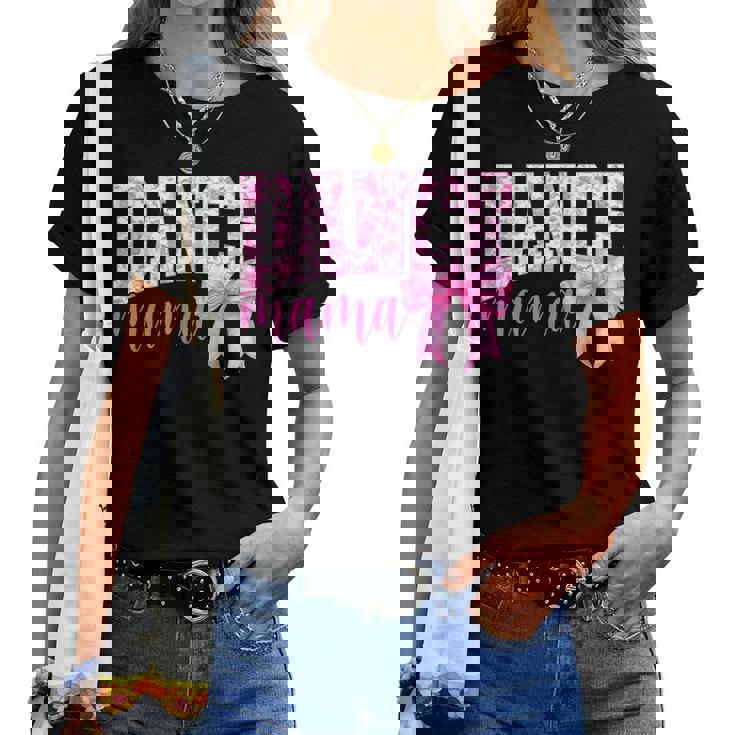 Retro Dance Mama Pink Coquette Bow Game Day Season Women Women T-shirt