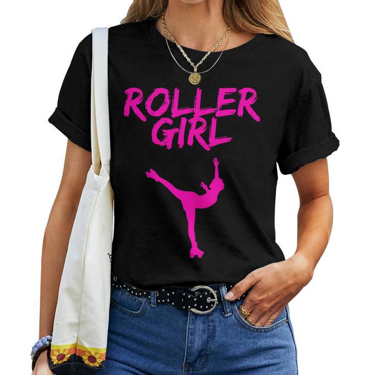 Roller Girl Figure Skating For Roller Girl Roller Skates Girls T-shirt Frauen