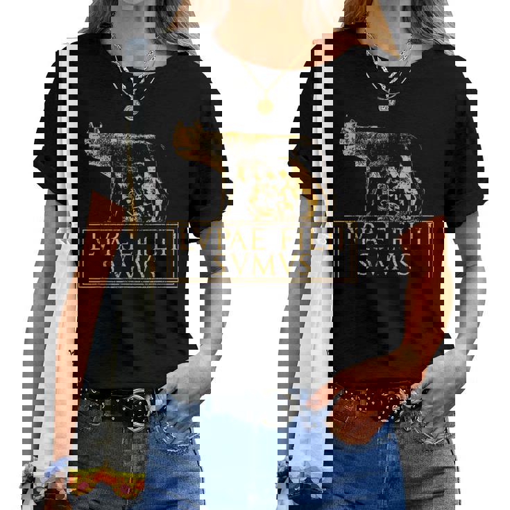 Roma Lupa Cita Del Imperio Romano Antigua De Roma Camiseta de mujer
