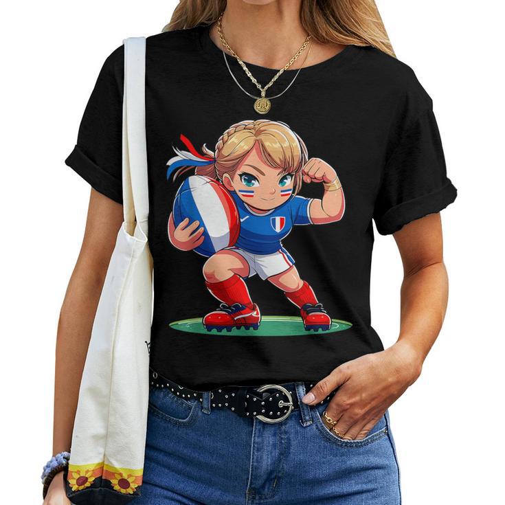 T-Shirt Rugby Femme Fier - Cadeau Parfait Pour Joueuses Et Fans De Rugby
