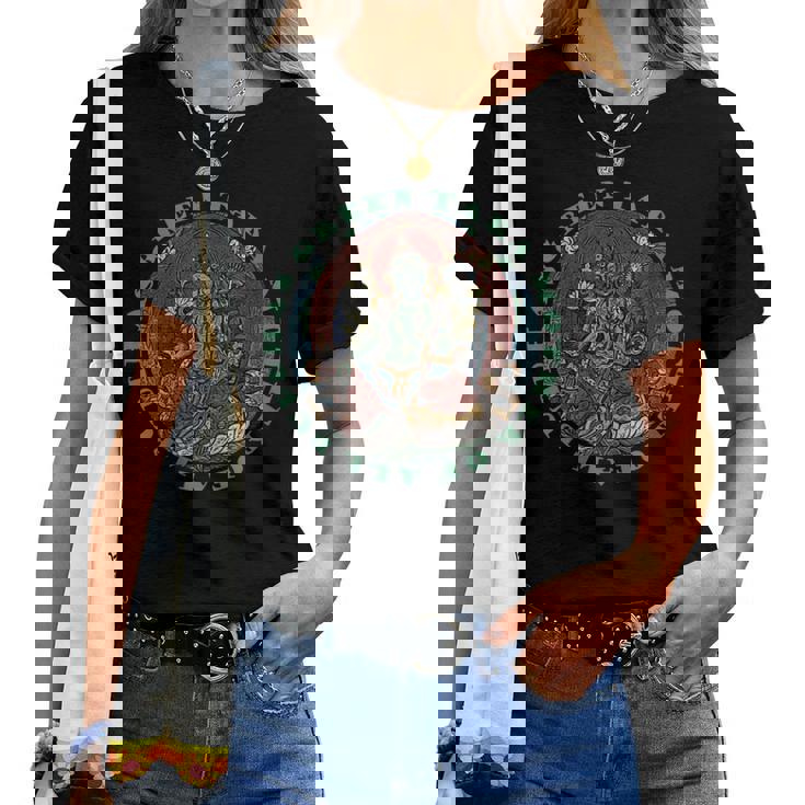 Taraerde Madre De Todos Los Budas Bodhisattva Dharma Cuello Camiseta de mujer