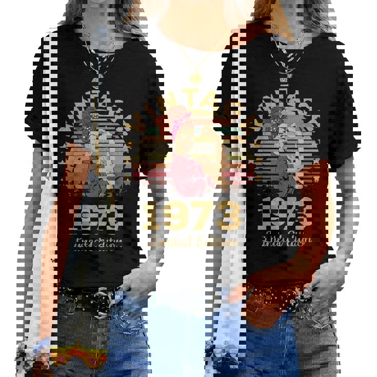 Vintage 1973 Made In 1973 48Th Birthday 48 Years Camiseta de mujer