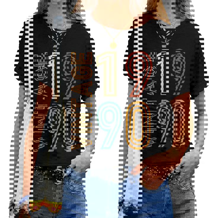 Vintage 1990 35Th Birthday 35 Years Old For Women Camiseta de mujer