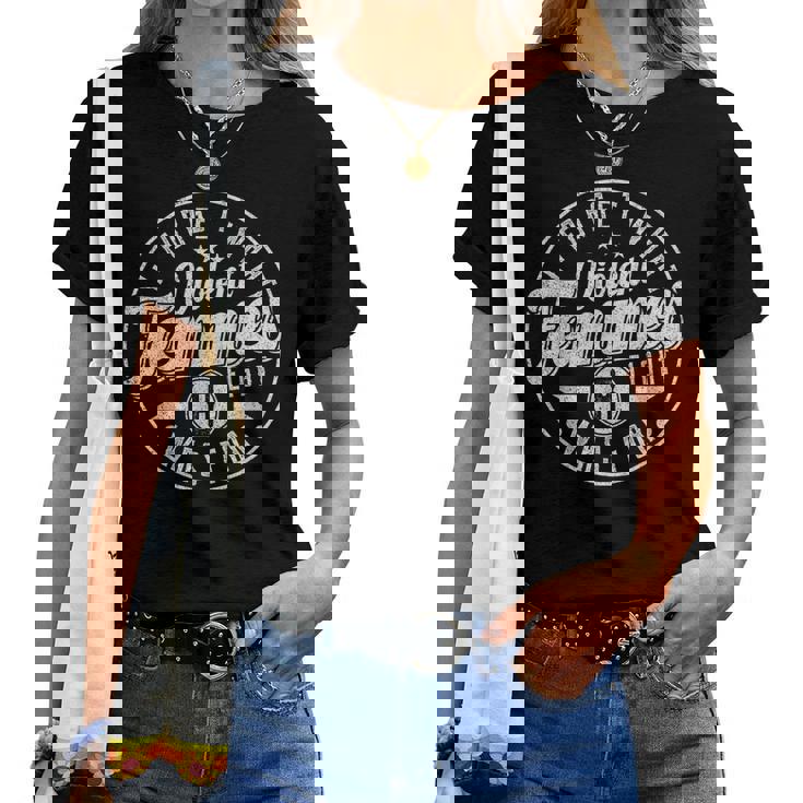 Vintage Retroiolent I Forget What 8 Was For Kiss Of S Camiseta de mujer
