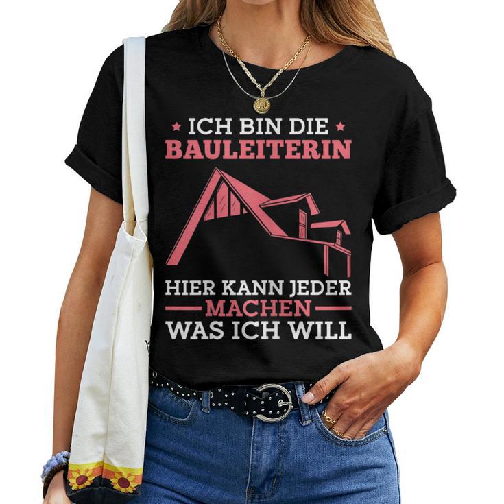 Women's Construction Line Construction Inspection Construction Site Construction Manager T-shirt Frauen