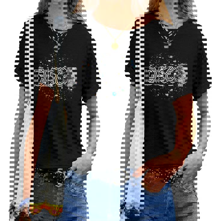 Women's And Disco Ball Club Retro T-shirt Frauen