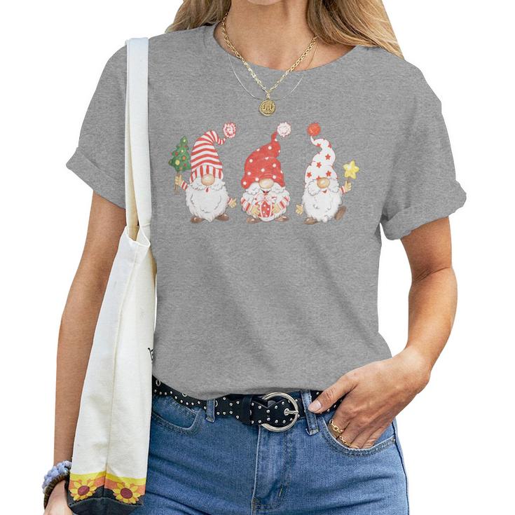 Women's Christmas Jumper Christmas Gnome Gnome Long-Sleeved T-shirt Frauen