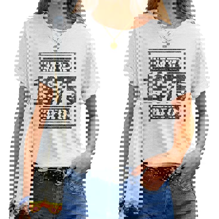50 Cumpleaños Hombres 50 Años Retro Es Nacidos En 1975 Camiseta de mujer