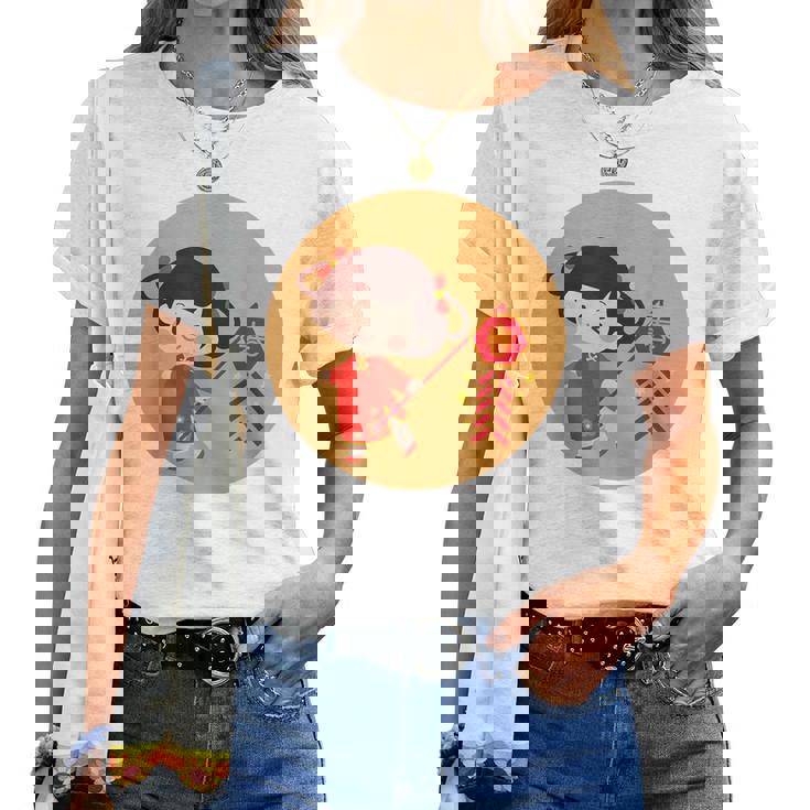 Adorable Chinese New Year Girl Women Women T-shirt