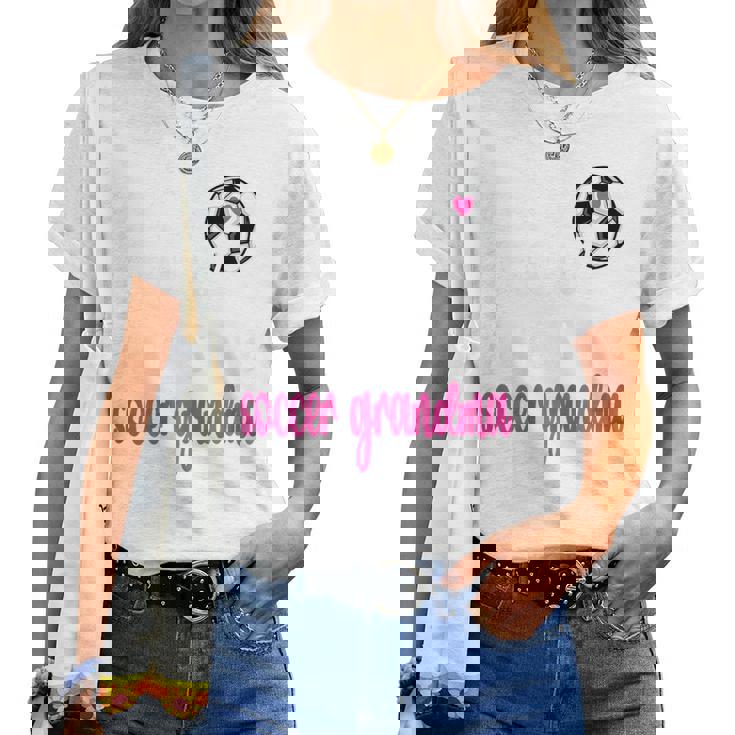 Crazy Proud Soccer Grandma Soccer Player Grandmother Women T-shirt