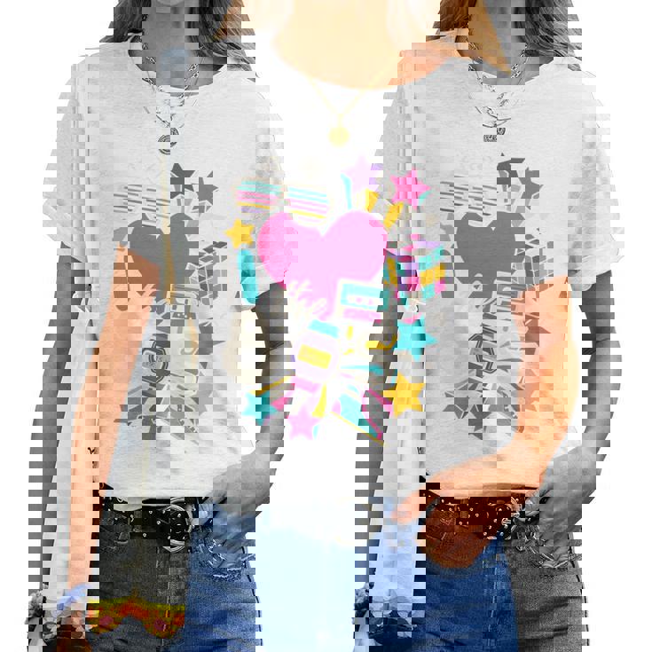 De Los Años 80 Baby 90S Made Me Love The 80S Retro Hombres Es Manga Larga Camiseta de mujer