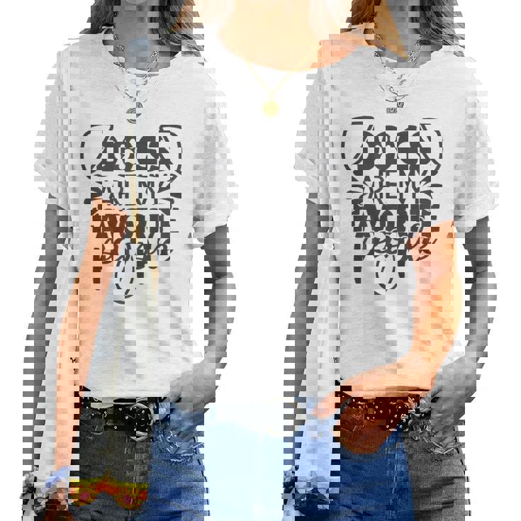 Dogs Are My Favorite People Regalos Para Perros Camisas Para Niñas Y Es Camiseta de mujer