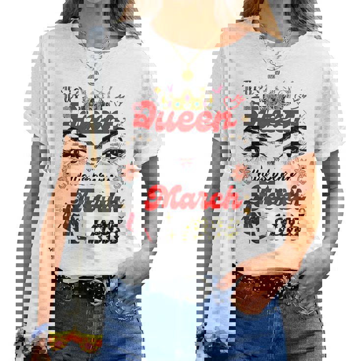 Esta Reina Nació En Marzo De 1995 Cumpleaños De Marzo Es Camiseta de mujer