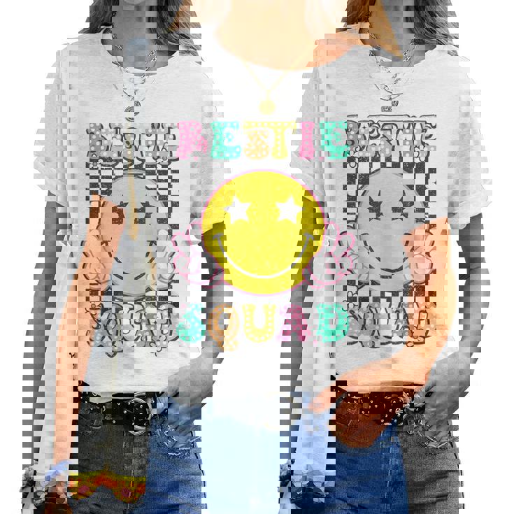 Groovy Bestie Squad Best Friends Matching Girls Boys Women T-shirt