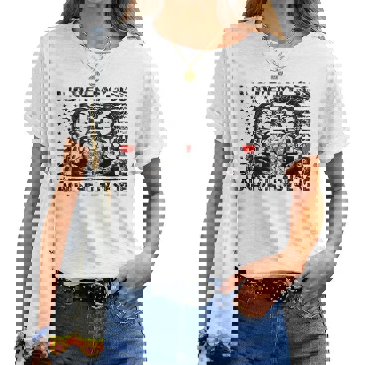 Hermanas Gemelas Gemelas Me Encanta Mi Hermana Y Ella Me Ama Camiseta de mujer
