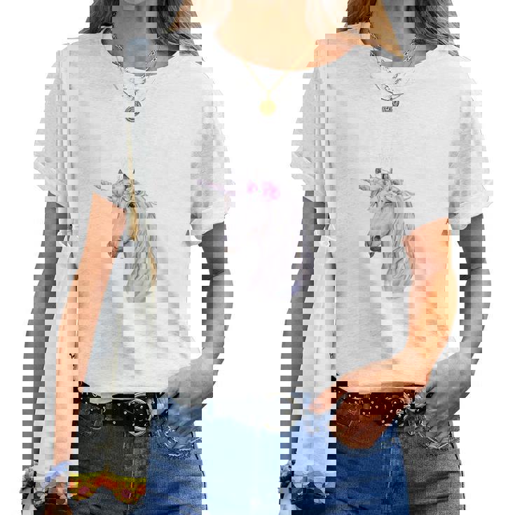 Just A Girl Who Love Para Amantes De Los Caballos Y Las Es De La Manga Larga Camiseta de mujer
