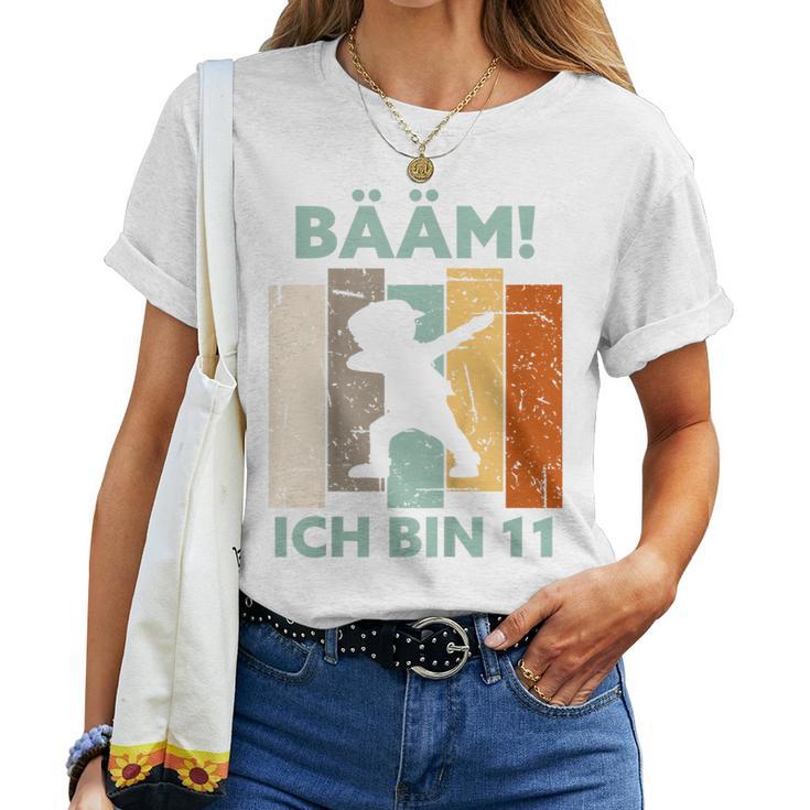 Kinder Bääm Ich Bin 11 Elf Jahre Junge 11 Geburtstag Mädchen T-shirt Frauen