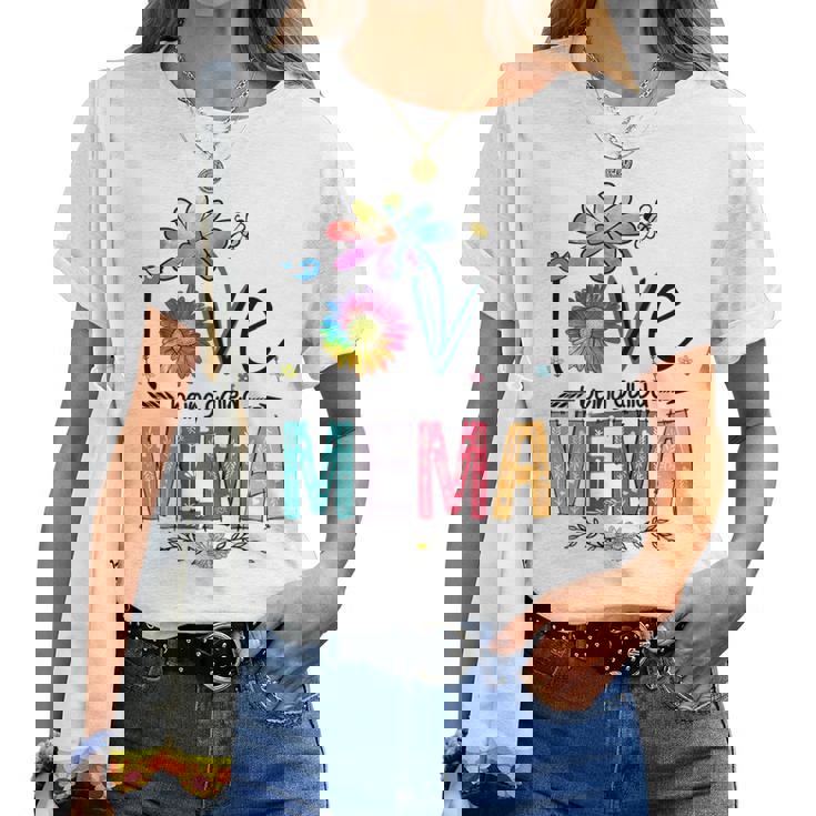 I Love Being Called Mema Daisy Flower Cute Mother's Day Women T-shirt