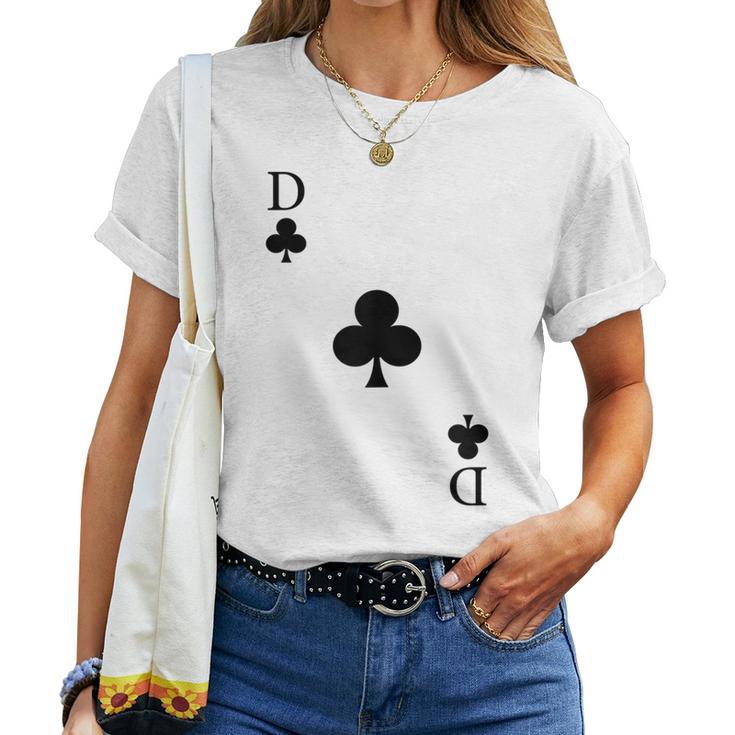 Playing Card Cross Lady Queen Carnival Costume T-shirt Frauen