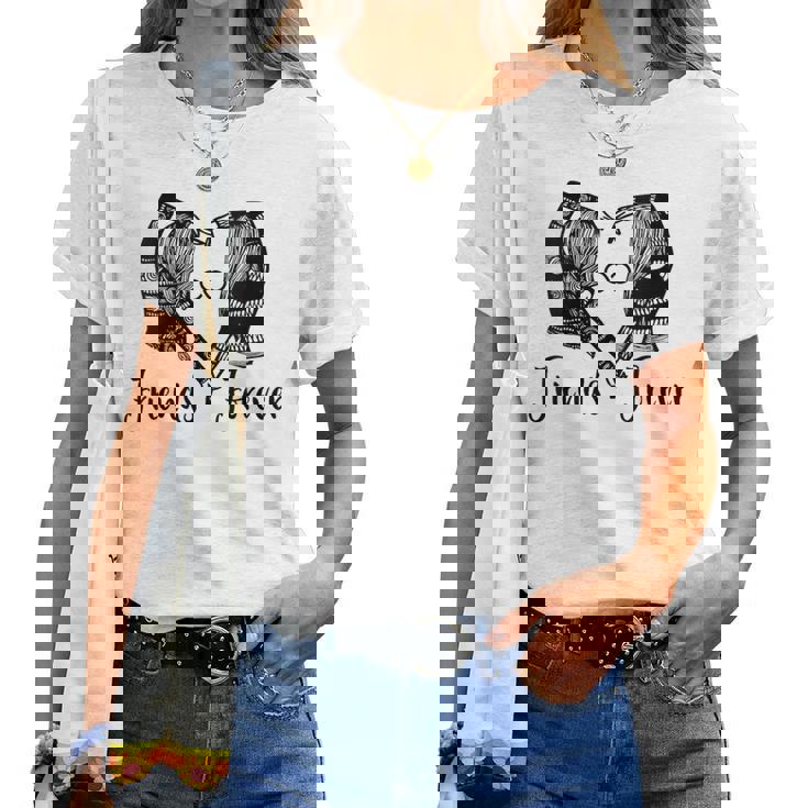 Regalo Best Friend Forever Matching Bff Para 2 Infinity Bestie Cuello Camiseta de mujer