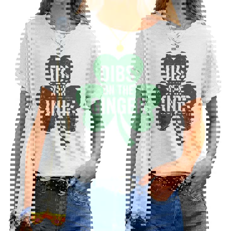 St Patrick Day Dibs On The Ginger Irish Redhead Women T-shirt