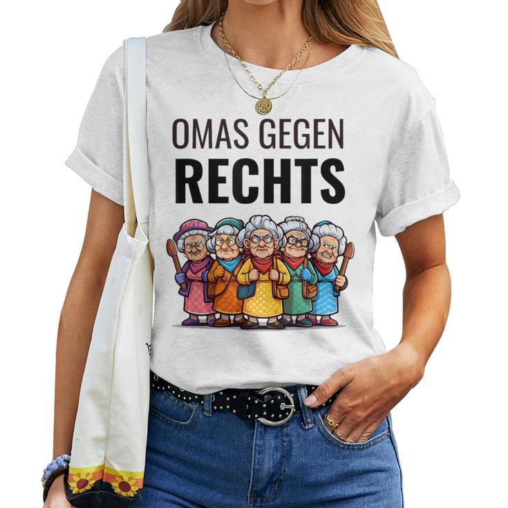 Stellungnahme Gegen Rechts Omas Gegen Rechts T-shirt Frauen