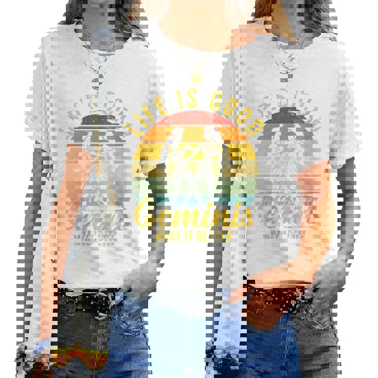 Suivi De Gémeauxintage Laie Est Un Bon Symbole Du Zodiaque T-shirt femme