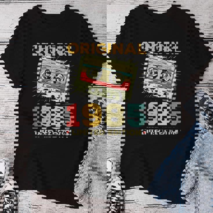 40 Cumpleaños 40 Años Hombre Intage 1985 Regalo Camiseta de mujer Regalos divertidos