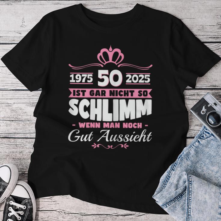 50Th Birthday Woman 50Th Birthday Women'sintage 1975 Women's T-shirt Frauen Lustige Geschenke