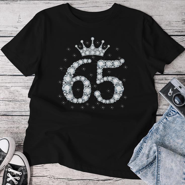 65 Crown 65 Years Old Happy 65Th Birthday Girls Ladies T-shirt Frauen Lustige Geschenke