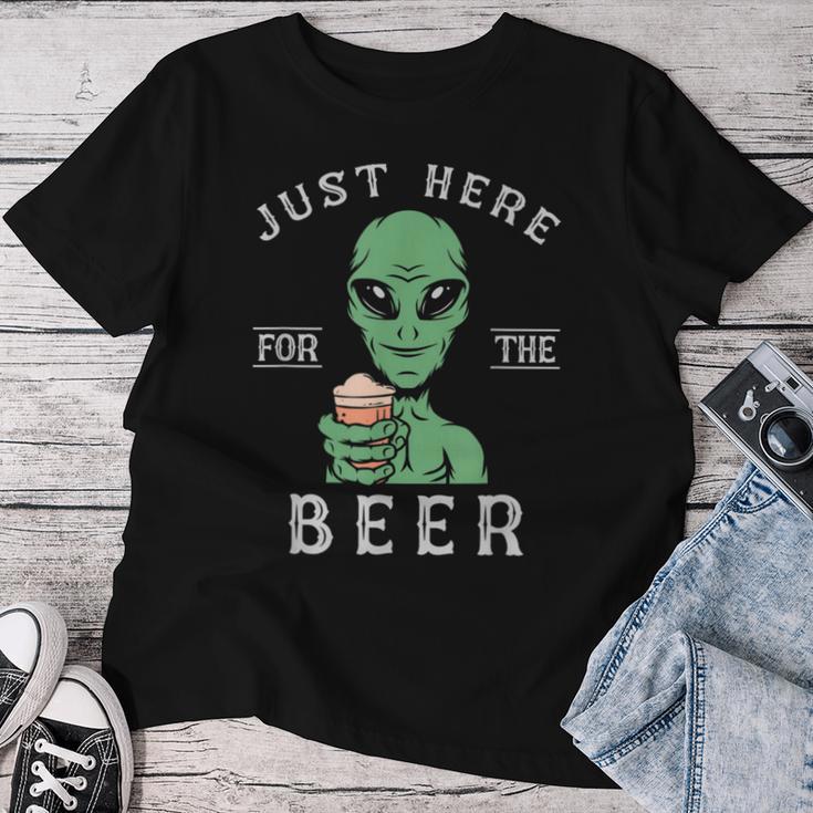 Alien And Beer Party Costume T-shirt Frauen Lustige Geschenke