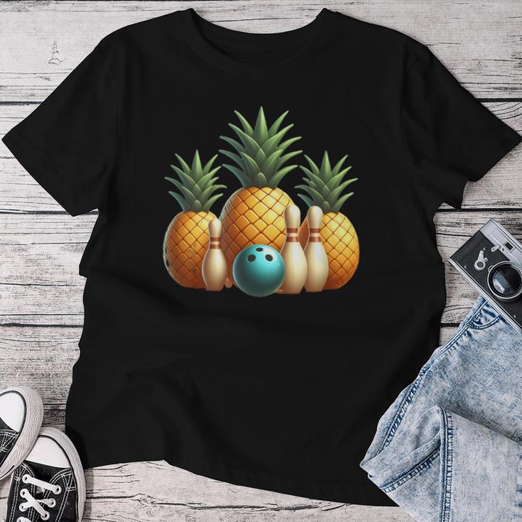 Ananas Bowling T-shirt Frauen Lustige Geschenke