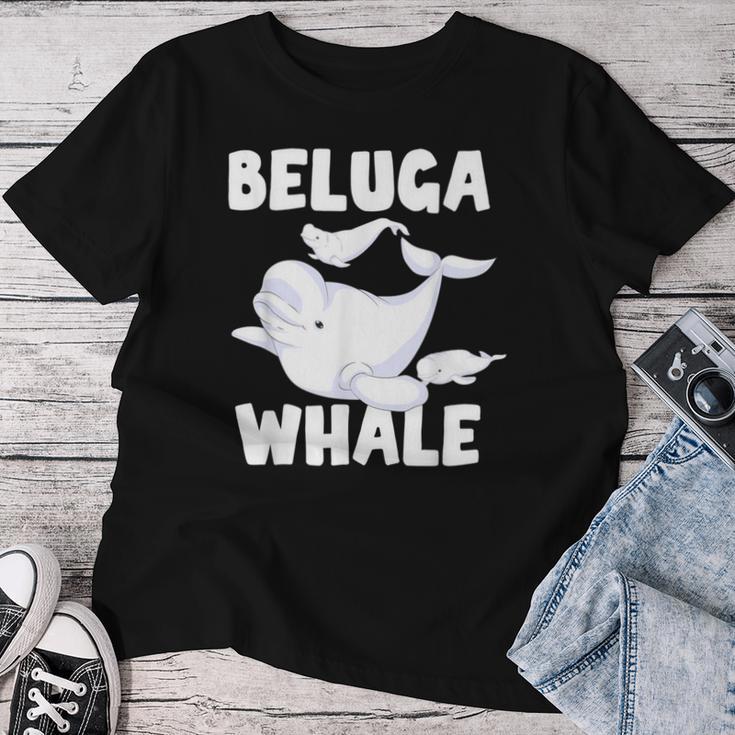 Beluga Whale Ocean Animal Lover Sea Animal Mammal Beluga T-shirt Frauen Lustige Geschenke