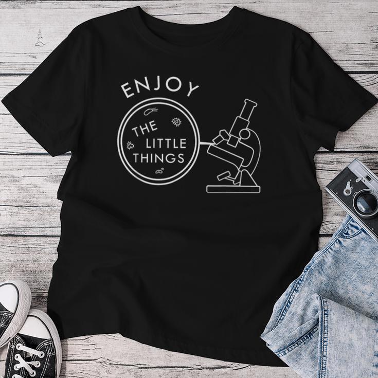 Biology Biologist Teacher Student Microscope T-shirt Frauen Lustige Geschenke