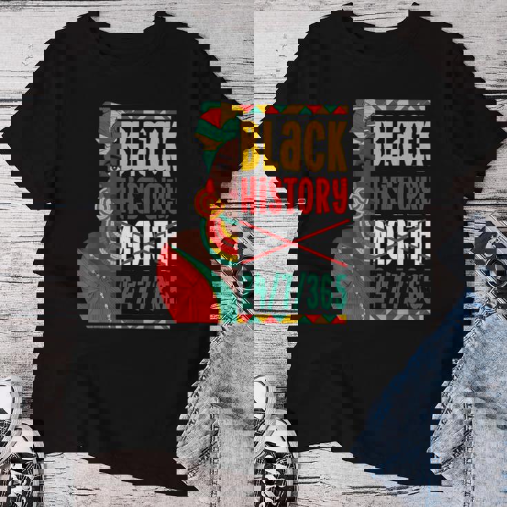 Black History For Black Queen Afro Queen Women T-shirt Unique Gifts