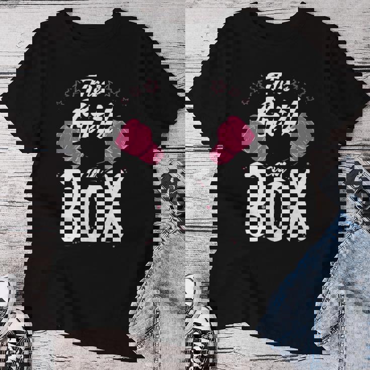 Boxeo Esta Chica Puede Boxear Cool Girl Boxeo Sin Mangas Camiseta de mujer Regalos divertidos
